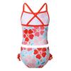 ranrann 2PCS Kids Girls Swimsuit Swimwear Floral Printed Tankini Bottoms Set Bathing Suit Beachwear Orange-red 3 view 2
