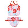 ranrann 2PCS Kids Girls Swimsuit Swimwear Floral Printed Tankini Bottoms Set Bathing Suit Beachwear Orange-red 3 view 3