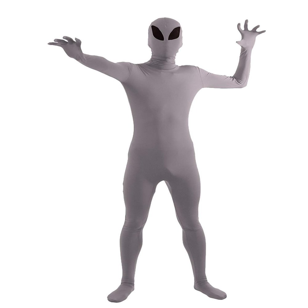 VSVO Full Body Greenman Suit - Lime Green (Grey Alien, XX-Large)