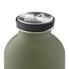 24BOTTLES Urban drinking bottle 500 ml Daily usage Black,Olive Stainless steel view 2