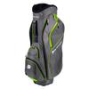 Orlimar CRX 14.6 Golf Cart Bag, Charcoal/Lime Lightweight Golf Club Bag for Men with Cooler Pocket Built in 14 Way Divider Top 6 Zippered Pockets Rain Hood Cover Padded Double Carry Strap view 1