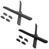 ToughAsNails 2 Pairs Replacement Rubber Kits Ear Socks and Nose Pads for Oakley Fast Jacket XL OO9156/Fast Jacket OO9097 Sunglasses Black&Gray view 1