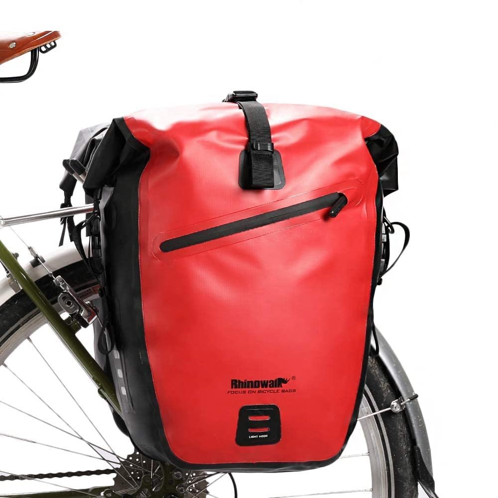 Rhinowalk Bike Bag Waterproof Bike Pannier Bag 27L,(for Bicycle Cargo Rack Saddle Bag Shoulder Bag Laptop Pannier Rack Bicycle Bag Professional Cycling Accessories)