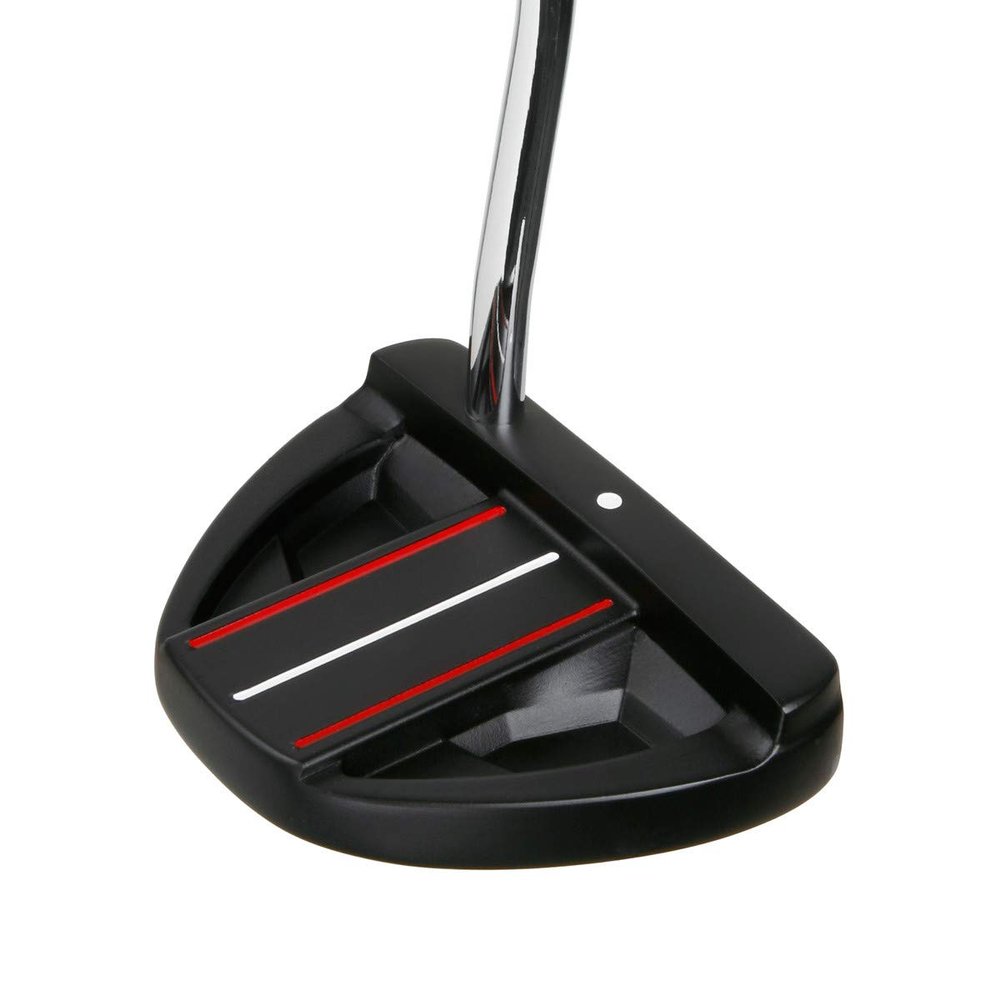 Orlimar F70 Golf Putter for Men Right Handed, Black/Red 35 Mallet Putter with Oversized Putter Grip