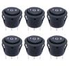 Twidec/6Pcs Rocker Switch 3 Pins 3 Position ON/Off/ON AC 6A/125V 10A/250V SPDT Car Boat Black Rocker Switch Toggle KCD1-5-103 view 1