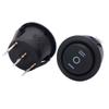 Twidec/6Pcs Rocker Switch 3 Pins 3 Position ON/Off/ON AC 6A/125V 10A/250V SPDT Car Boat Black Rocker Switch Toggle KCD1-5-103 view 2