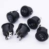 Twidec/6Pcs Rocker Switch 3 Pins 3 Position ON/Off/ON AC 6A/125V 10A/250V SPDT Car Boat Black Rocker Switch Toggle KCD1-5-103 view 3