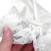 ACSUSS Men's Shiny Satin Frilly Drawstring Pouch Ruffle C-String Sissy Lingerie Underwear White One Size view 3