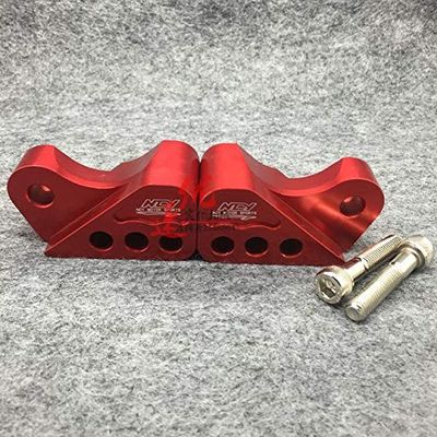 ShineBear Fittings KEOGHS Shock Absorbers Refit Parts Heightening Device for Motorcycle Scooter Damper Shock Absorber Height Increase - (Color: RED ONE Pair)