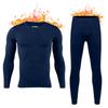 HEROBIKER Mens Thermal Underwear Set Skiing Winter Warm Base Layers Tight Long Johns Top & Bottom Set with Fleece Lined Blue XL view 1
