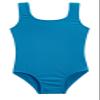City Threads Girls One Piece Swimsuit UPF 50+ Comfortable Durable Soft Made in USA, Teal, 9-12 Months