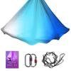 Aerial Yoga Hammock L:5M W:2.8M Aerial Pilates Silk Yoga Swing Set with 2000 Ibs Load Include Daisy Chain, Pose Guide view 1