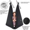 Aerial Yoga Hammock L:5M W:2.8M Aerial Pilates Silk Yoga Swing Set with 2000 Ibs Load Include Daisy Chain, Pose Guide view 3