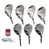 AGX Men's Tour XS Regular Flex 2X Tall (+2.0") Length; Complete Hybrid Game Improvement Stainless Steel Irons Set 3,4,5,6,7,8 & 9 Graphite Edition: Right Hand view 2