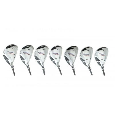 AGX Men's Tour XS Regular Flex Regular Length; Complete Hybrid Game Improvement Stainless Steel Irons Set 3,4,5,6,7,8 & 9 Graphite Edition: Right Hand