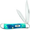 Case WR XX Pocket Knife Peanut Caribbean Blue Jig Bone Item #25596 - (6220 SS) - Length Closed: 2 7/8 Inches view 1