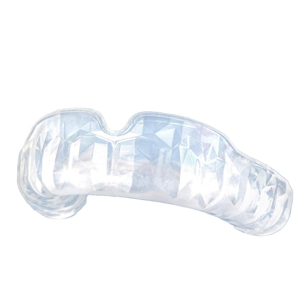 GuardLab APEX Lite Sports Mouthguard for Football, Basketball, Boxing, Wrestling, Soccer, BJJ, Hockey, MMA | Adults & Youth | Pre-Indented for a Precise Fit | Case Included (APEX LITE, Large Clear)