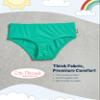City Threads Girls Swim Bikini Bottom - UPF 50+ Sun Protection, Soft, Comfortable, Durable, Made in USA - Aqua, 14 view 3