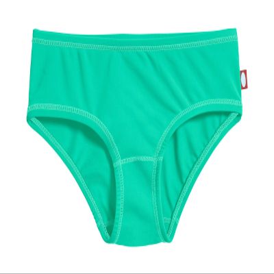 City Threads Girls Swim Bikini Bottom - UPF 50+ Sun Protection, Soft, Comfortable, Durable, Made in USA - Aqua, 16