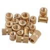 ShineBear 50Pcs M5 Injection Nut Copper Insert Knurled Nuts Knurling Tool - (Size: M5X6X7.3) view 3