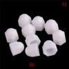 ShineBear M6 M8 M10 M12 White Dome Bolt Nut Protection Caps Cover Hex Hexagon Nuts Cap Nuts Protection Cover Nuts 10pcs - (Size: M12) view 4