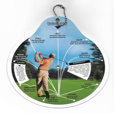 Golf Wheel - Swing Trainer. Problem Lies, Problem Shots. Bag Accessory