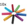 ShineBear 10Pcs/Set M3AS4 M3 20mm Aluminum Alloy Knurled Standoff Anodized Spacer Multi-Color Colourful Red Pink Purple Blue Gold Orange - (Color: Gold) view 2
