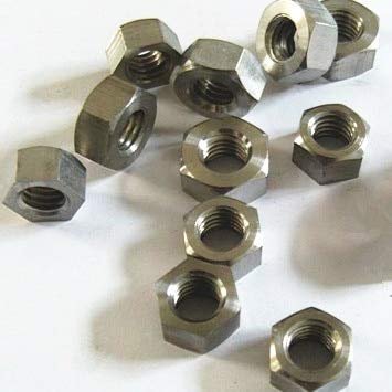 ShineBear 50pcs/lot Titanium hex nut Titanium Nuts GR2 Ti M1.6 M2 M2.5 M3 M4 M5 M6 M8 M10 M12 DIN934 - (Size: M6)