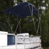 The VORTEX COMPANY Navy Blue/Dark Blue Deck Boat 4 Bow Bimini Top 10' Long, 91-96" Wide, 54" High, Complete Kit, Frame, Canopy, and Hardware view 1