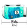 Case XX WR Pocket Knife Mini Trapper Caribbean Blue Jig Bone Item #25593 - (6207 SS) - Length Closed: 3 1/2 Inches view 2