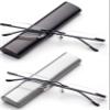 2 Pack Compact Reading Glasses in Tube Slim Rimless Reader in Aluminum Case view 2