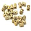 ShineBear 100PCS M3 Series Copper Inserts Double Pass Brass Knurl Nut Embedded Fastener - (Size: M3x12x4mm) view 2