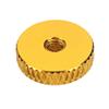 ShineBear 10Pcs M3 Knurled Thumb Nut w/Collar Screw Spacer Washer Aluminum Alloy Multicolor for FPV RC Model Toys Gold view 3