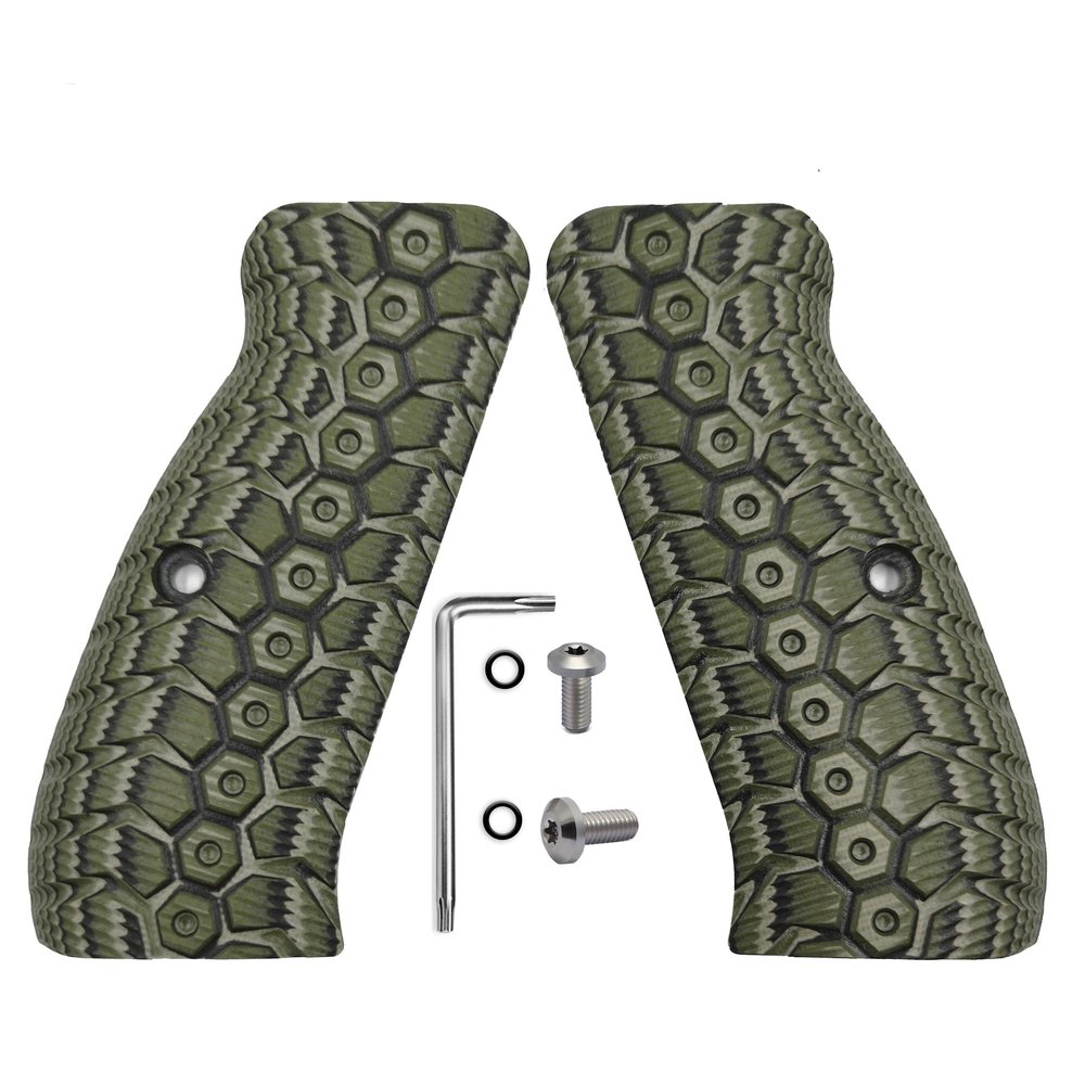 Guuun CZ 75 Grips Full Size CZ 75B G10 Gun Grip Thin OPS Mechanical Texture