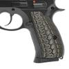 Guuun G10 Grips for CZ Compact OPS Mechanical Texture CZ-75 P-01 Grip - Green/Black view 1