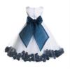 Wedding Pageant Floral Rose Petals Ivory Tulle Flower Girl Dress Toddler 007 2 view 2