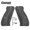 Guuun G10 CZ 75 Compact Grips Sunburst Texture fit CZ P-01, CZ 75 D PCR Compact - Gray/Black view 2