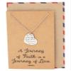 quan jewelry Cross and Heart Pendant Necklaces for Women, Engraved Religious Jewelry with Inspirational Greeting Card view 1