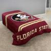 College Covers Everything Comfy Florida State Seminoles Reversible Big Logo Soft and Colorful Comforter, Full view 2