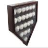 DECOMIL Solid Wood 21 Baseball Display Case Wall Cabinet Holder Shadow Box, Clear Glass, Lockable (Cherry) view 2