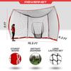 PowerNet Portable Baseball Backstop, 16 FT x 9 FT Collapsible Softball & Baseball Net for Batting & Pitching, Outdoor Batting Cage for Backyard view 3