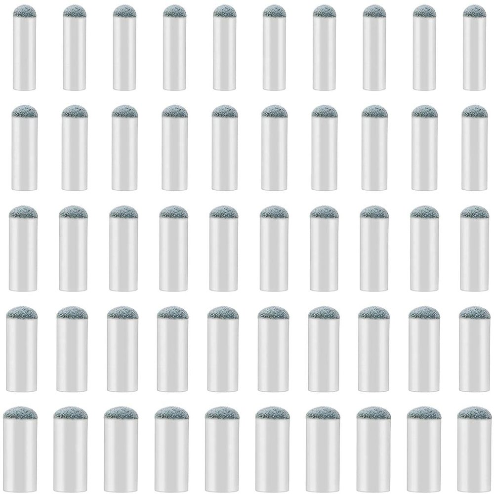 Savita 50 Pieces Assorted Pool Billiard Cue Tips Pool Stick Tips Replacements Compatible with 9mm, 10mm, 11mm, 12mm, 13mm Cue Tips