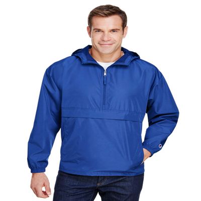 Champion - Packable Quarter-Zip Jacket - CO200 - M - Royal Blue