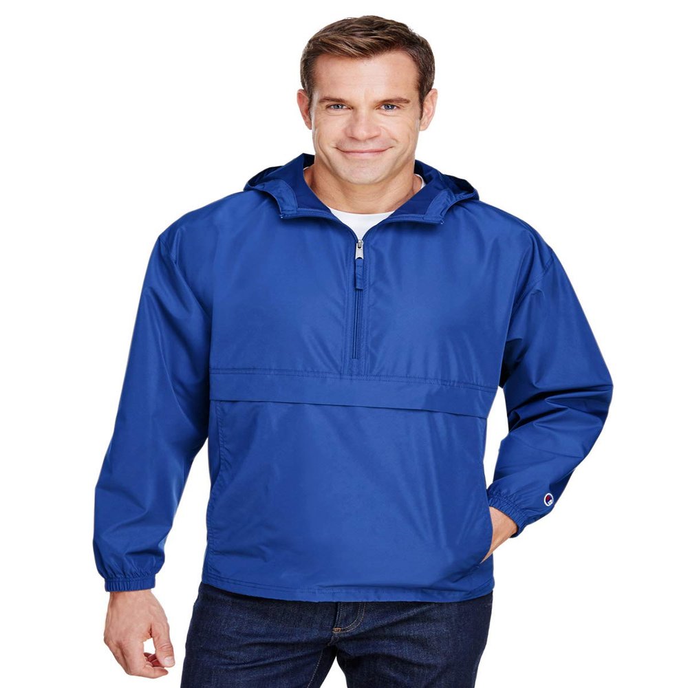 Champion - Packable Quarter-Zip Jacket - CO200 - M - Royal Blue