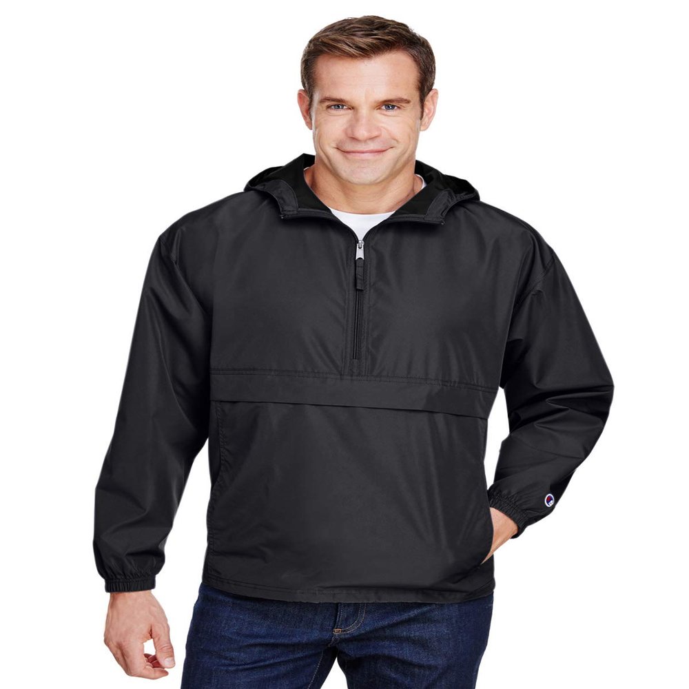 Champion - Packable Quarter-Zip Jacket - CO200 - M - Black