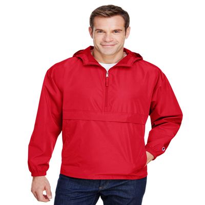 Champion - Packable Quarter-Zip Jacket - CO200 - 2XL - Scarlet