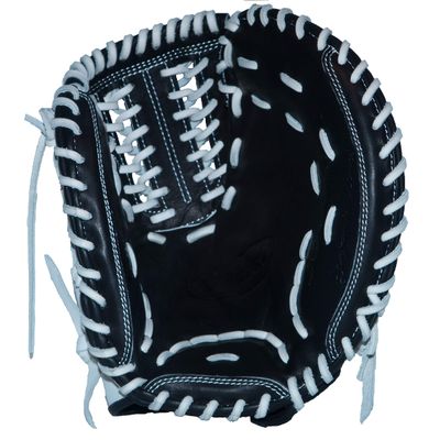 Vinci Mesh Series JCV34 Black & White with Black Mesh 34" Fastpitch Catcher's Mitt (Right Hand Throw)