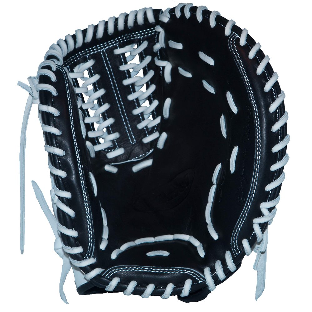 Vinci Mesh Series JCV34 Black & White with Black Mesh 34" Fastpitch Catcher's Mitt (Right Hand Throw)
