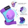 BOSONER Kids/Youth Knee Pad Elbow Pads Set for 3-15 Year, Child Protection Pads for Girls/Boys, for Sports Roller Skates, Cycling, BMX Bike, Skateboard, Inline Rollerblading, Skating, Scooter, Riding view 3
