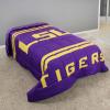 College Covers Everything Comfy LSU Tigers Reversible Big Logo Soft and Colorful Comforter, Twin view 1